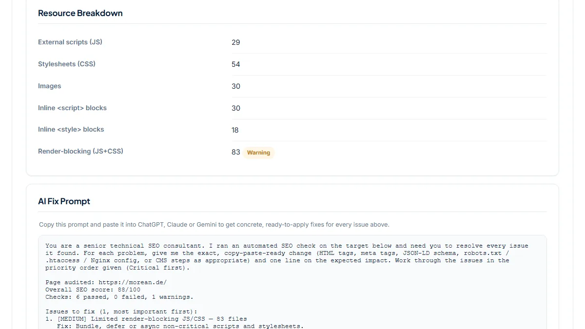 WP Rocket answers fast, then 83 files block the render